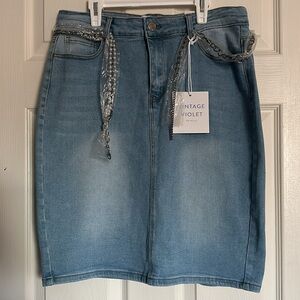 Vintage Violet jean skirt